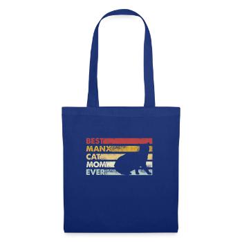 Meilleure mère de tous les temps - Manx Cat - Sac en tissu - bleu royal - Devant