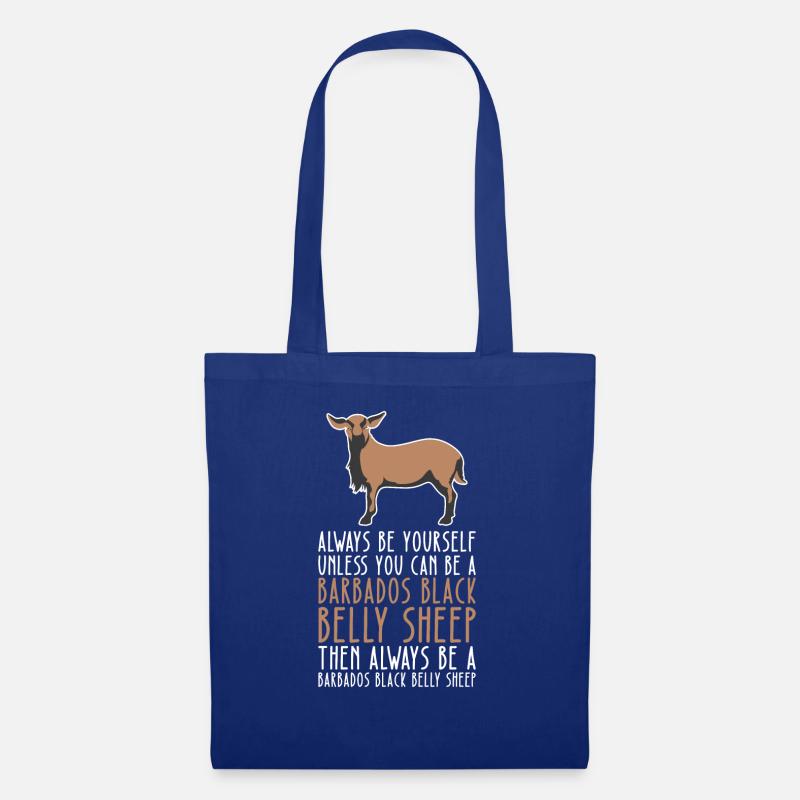 Sei Du Selbst - Barbados Black Belly Sheep - Stoffbeutel - Royalblau