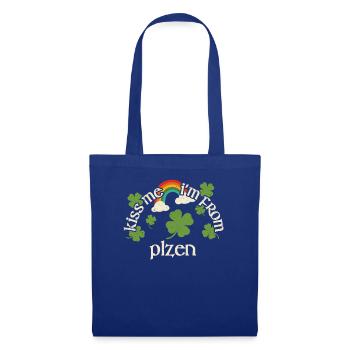 Embrasse-moi - Saint-Patrick Plzen - Sac en tissu - bleu royal - Devant