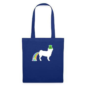 St. Patrick's Dog - Pug - Tote Bag - royal blue - Front
