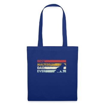 Meilleur père de tous les temps - Maltais - Sac en tissu - bleu royal - Devant