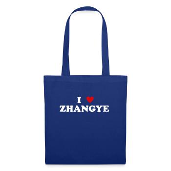 Heart National Park China - I Love Zhangye - Tote Bag - royal blue - Front