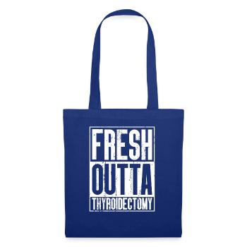 Frische Outta -Operation - Thyreoidektomie - Stoffbeutel - Royalblau - Vorne