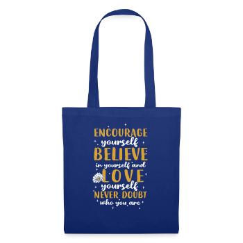 Encouragez la foi dont l’amour ne doute jamais - Sac en tissu - bleu royal - Devant