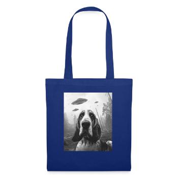 Dog - Alien Selfie Basset Hound UFO - Tote Bag - royal blue - Front