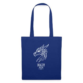 Line Art Meilleure Maman - Dragon - Sac en tissu - bleu royal - Devant