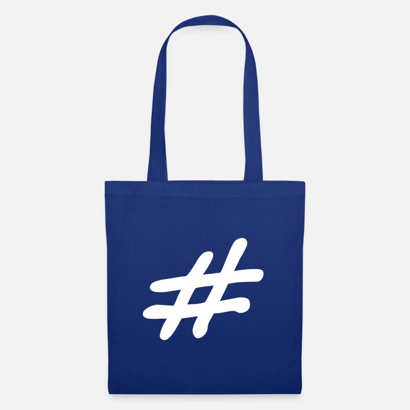 Hashtag - Stoffbeutel - Royalblau