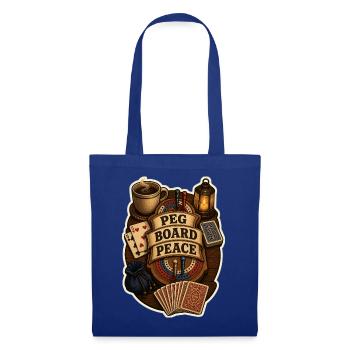 PAIX SUR LE PANNEAU DE PIQUAGE - Sac en tissu - bleu royal - Devant
