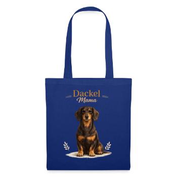 Dackel Mama – Geschenk für stolze Hundemamas - Stoffbeutel - Royalblau - Vorne