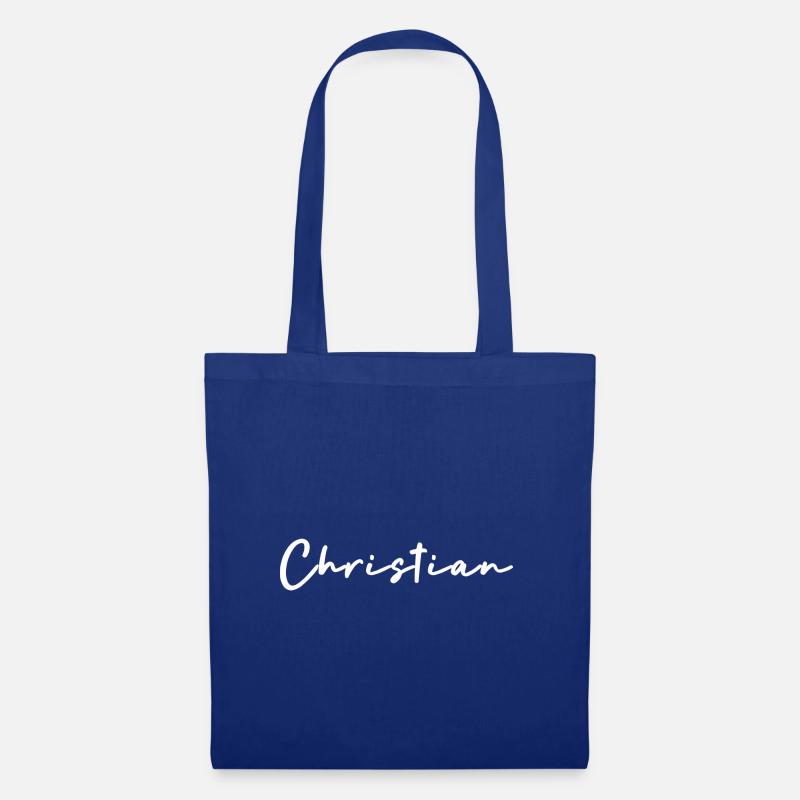 Christlich - Stoffbeutel - Royalblau
