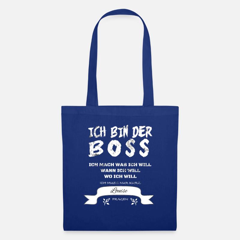Geschenk Louise - Stoffbeutel - Royalblau