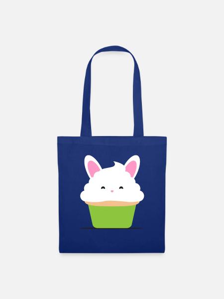 Cupcake, Muffin, Geschenkidee - Stoffbeutel - Royalblau