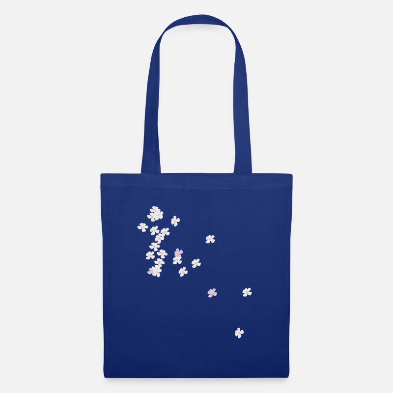 Blume - Stoffbeutel - Royalblau