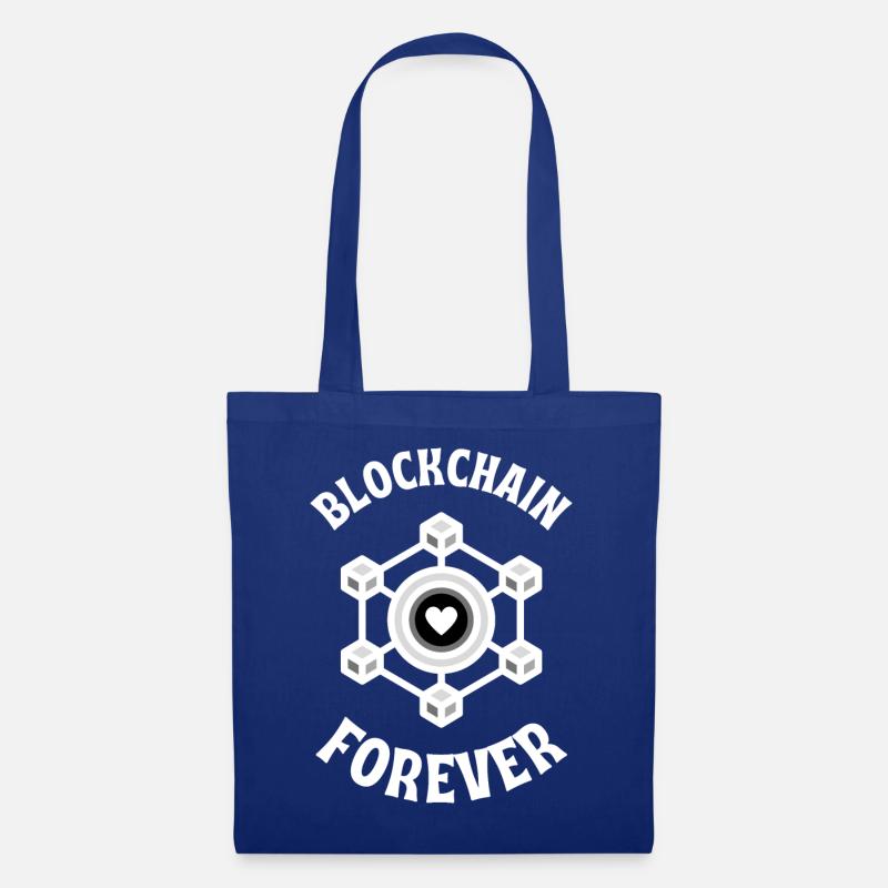 Blockchain Forever crypto tshirt - Tote Bag - royal blue