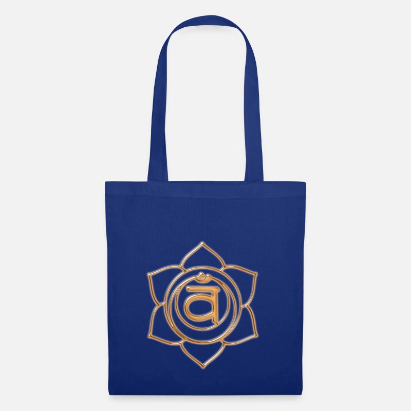 2 CHAKRA SAKRALCHAKRA SVADHISTHANA 3D - Stoffbeutel - Royalblau