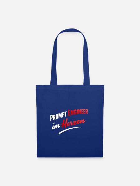 Prompt Engineer im Herzen - Stoffbeutel - Royalblau