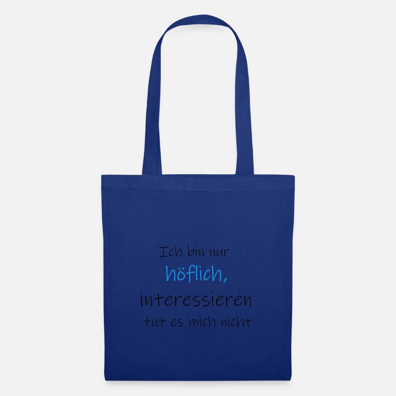 Höflich - Stoffbeutel - Royalblau