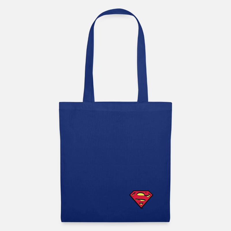 Superman kleines Logo S-Shield - Stoffbeutel - Royalblau