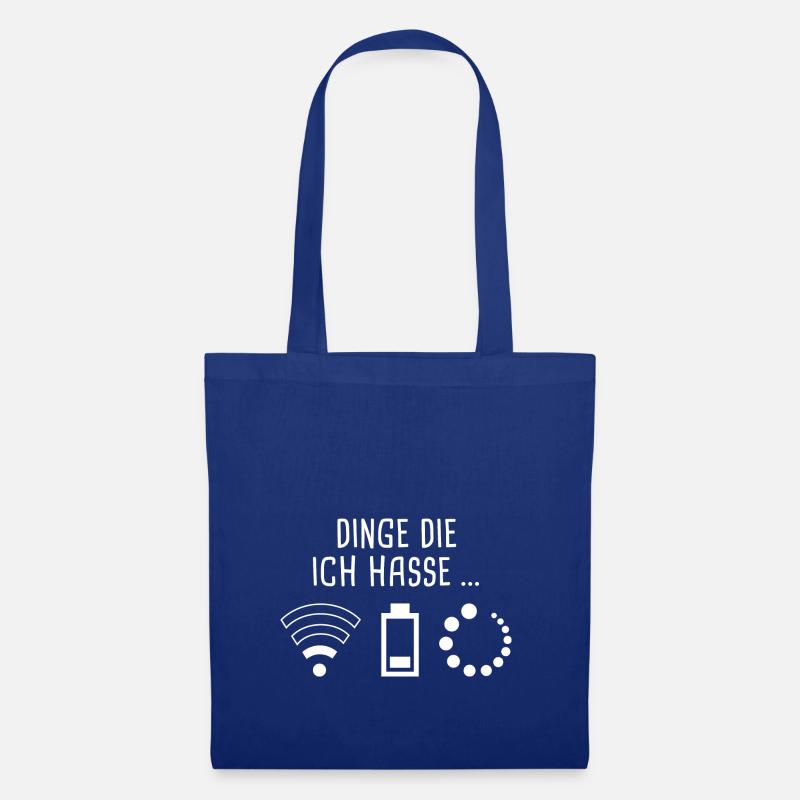 Dinge die ich hasse - kein Empfang - Stoffbeutel - Royalblau