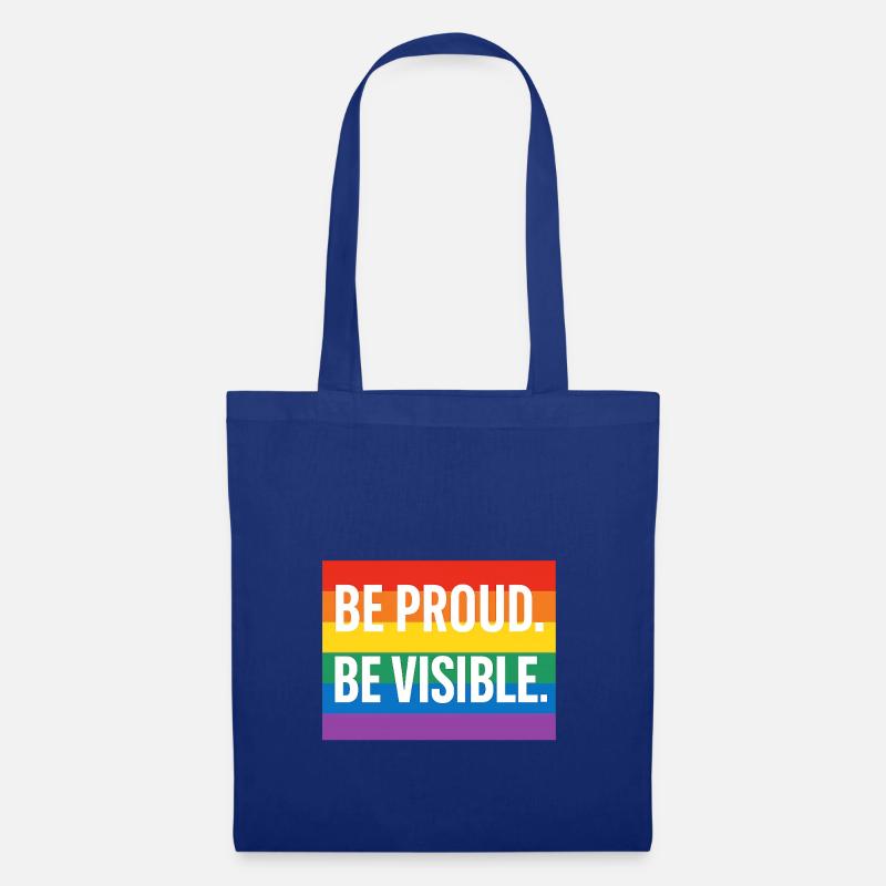 Regenbogen Pride Statement Design - Stoffbeutel - Royalblau