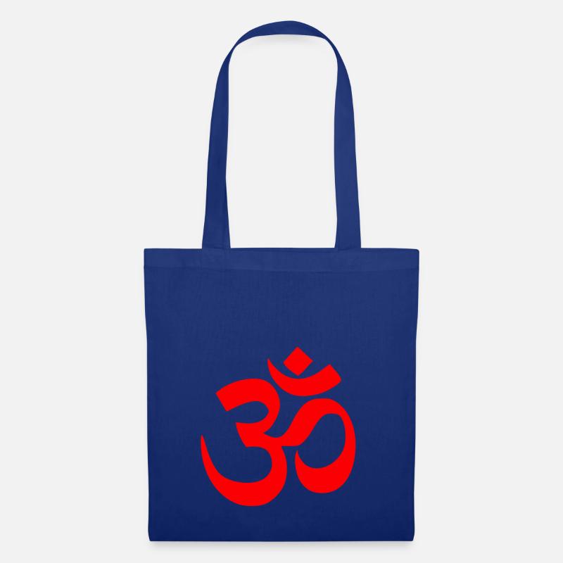 om rot - Stoffbeutel - Royalblau