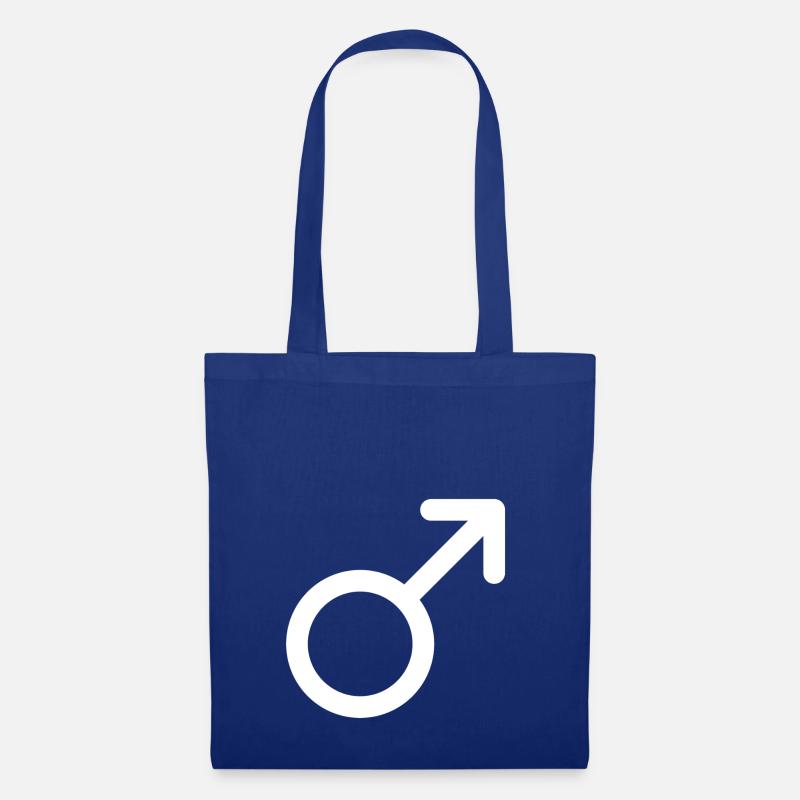Männlich Symbol - Geschlecht - Stoffbeutel - Royalblau