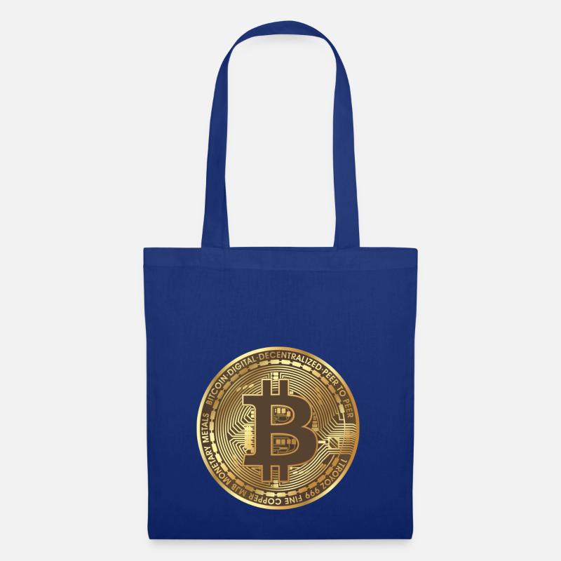 Bitcoin - Stoffbeutel - Royalblau
