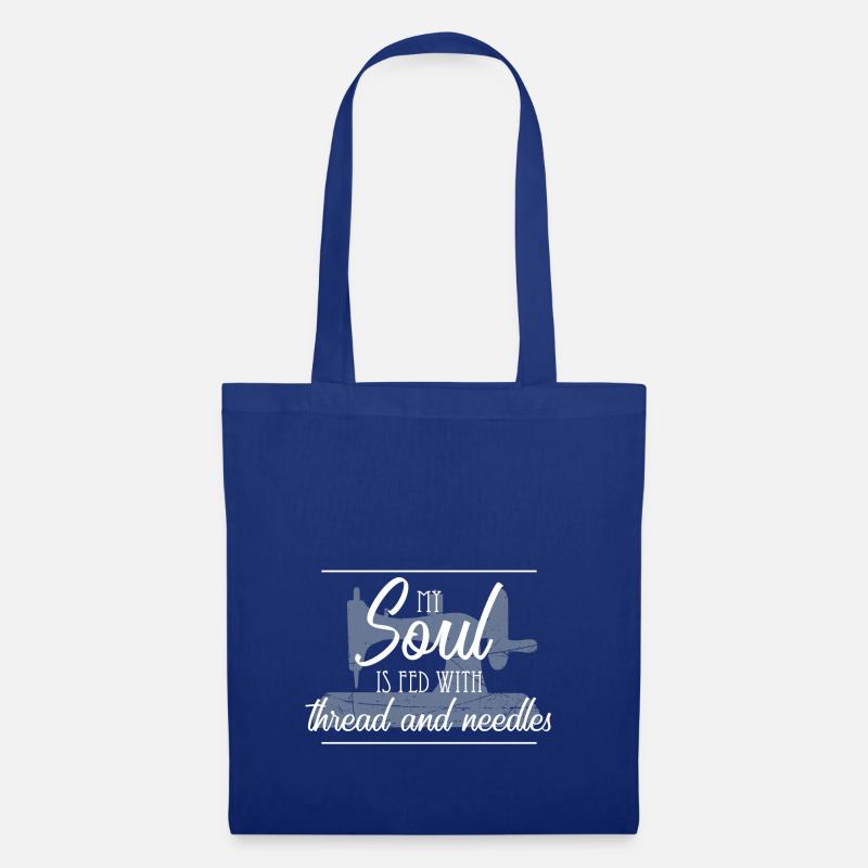 Sewing machine sewing tailor handmade gift - Tote Bag - royal blue