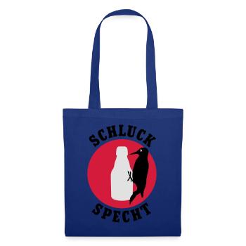 Schluckspecht | Bier | Specht | Vogel - Tote Bag - royal blue - Front