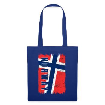 Norwegen Nationalflagge - Stoffbeutel - Royalblau - Vorne