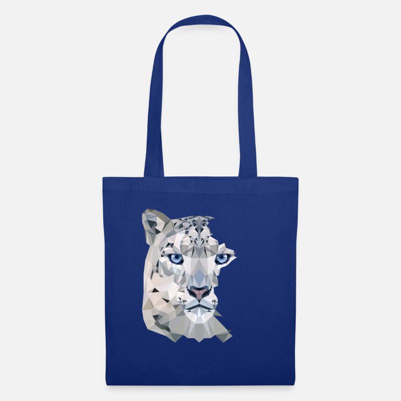 Snow Leopard Split - Stoffbeutel - Royalblau
