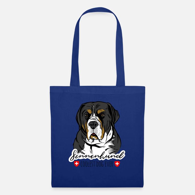 Berner Sennenhund Schweizer Sennenhund Entlebucher - Stoffbeutel - Royalblau