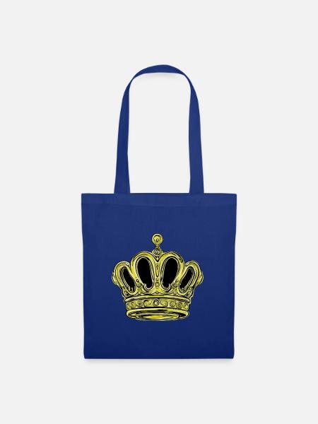 Krone Design - Stoffbeutel - Royalblau
