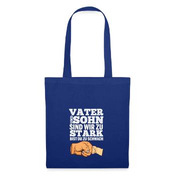 VATER UND SOHN - Stoffbeutel - Royalblau - Vorne