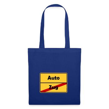 Führerschein Geschenk im Ortsschild Design! - Stoffbeutel - Royalblau - Vorne