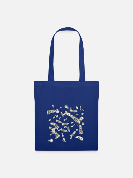 Cashflow Geldregen - Stoffbeutel - Royalblau