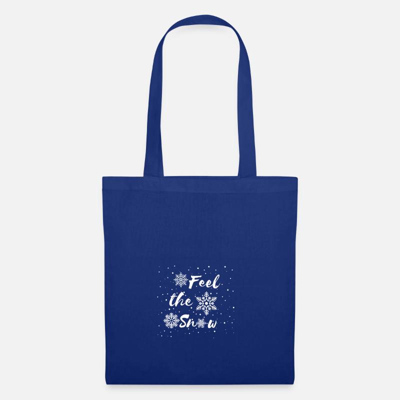 feel the snow - Stoffbeutel - Royalblau