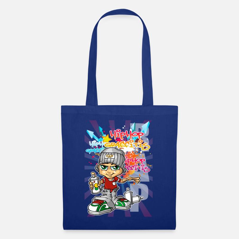 Graffiti boy with spray paint - Tote Bag - royal blue