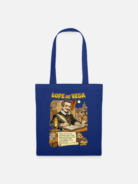 Lope de Vega - Stoffbeutel - Royalblau