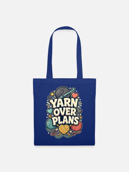 YARN OVER PLANS - Stoffbeutel - Royalblau