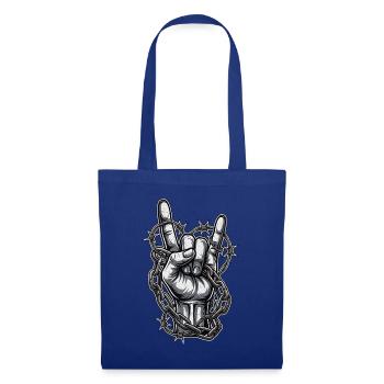 Heavy Metal Stacheldraht - Stoffbeutel - Royalblau - Vorne