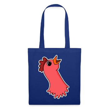 Huhn Kopf - Stoffbeutel - Royalblau - Vorne
