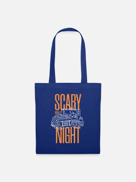 SCARY MOVIE NIGHT - Stoffbeutel - Royalblau
