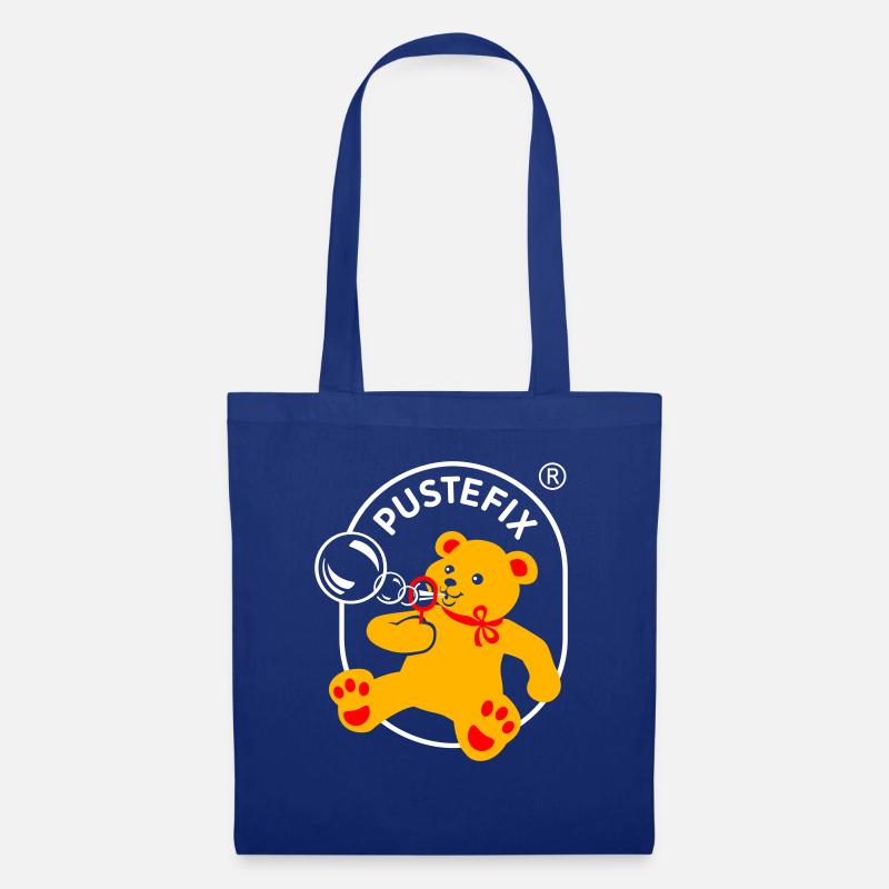 PUSTEFIX Logo - Stoffbeutel - Royalblau