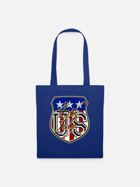 US 4th July - Stoffbeutel - Royalblau