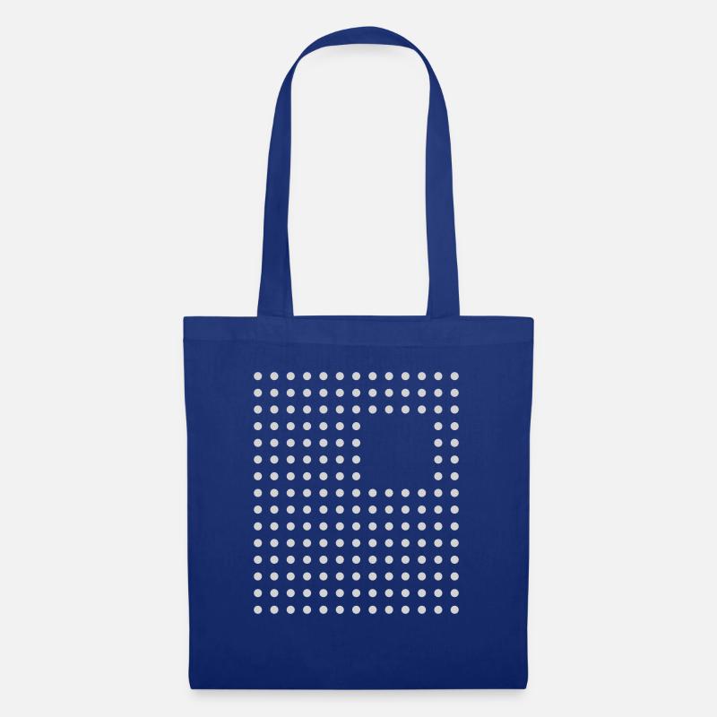 Abstraktes Design - Stoffbeutel - Royalblau