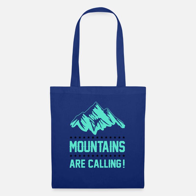 mountains berge are calling - Stoffbeutel - Royalblau