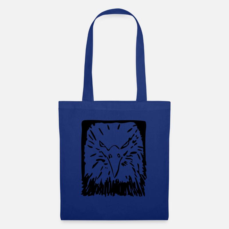 Adler, Vogel, Geschenk, Geschenkidee - Stoffbeutel - Royalblau