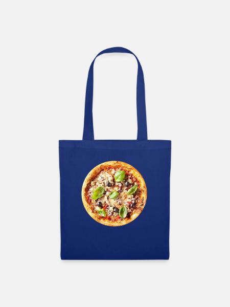 Pizza Basilikum - Stoffbeutel - Royalblau