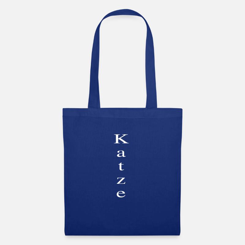 Katze - Stoffbeutel - Royalblau